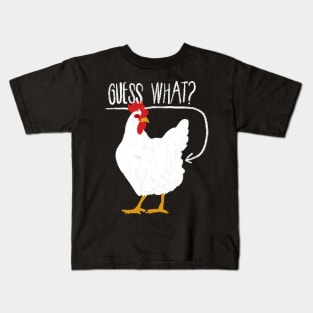 Guess What? Chicken Butt - Joke Youth Kids T-Shirt